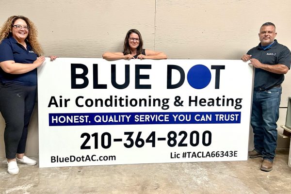 Blue Dot Sign 1219 W Blanco, San Antonio TX 78232
